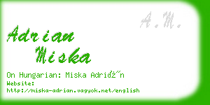 adrian miska business card